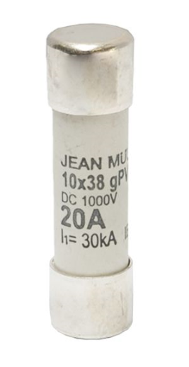 Cartridge fuse - CITEL - JEAN MUELLER - DC 10x38 20A