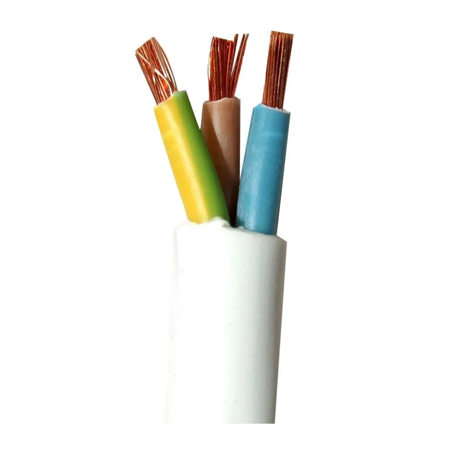 Kabel - OWY - 3x2.5 mm² - 300/500V - white - stranded
