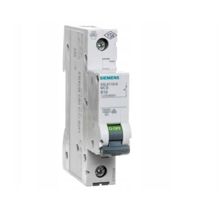 Circuit breaker - SIEMENS - overcurrent - B16 - 1 phase