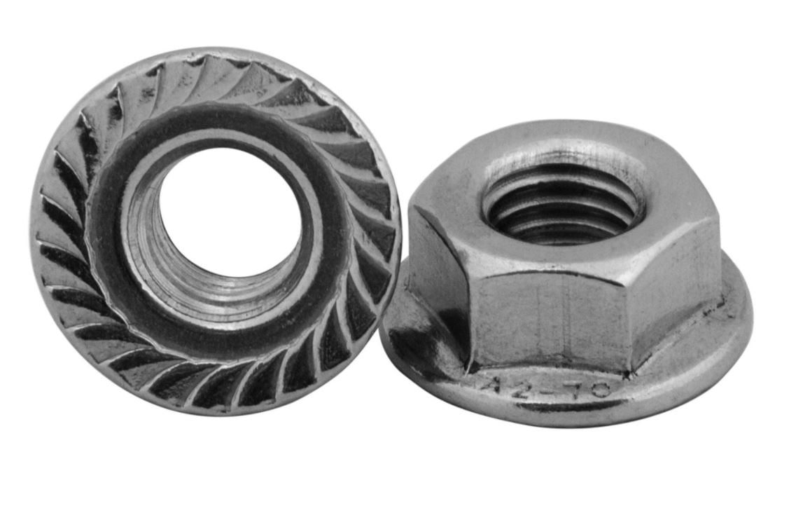 Structures - flange nut - DIN 6923 - M8 - A2 (100 pcs.)