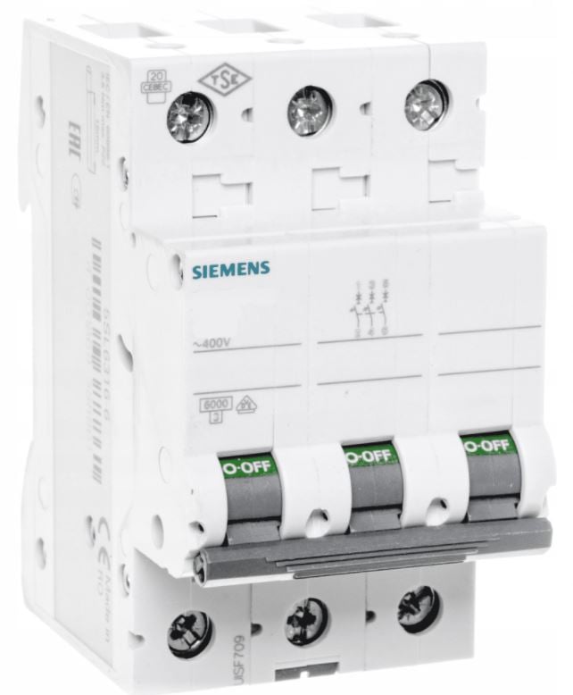 Circuit breaker - SIEMENS - overcurrent - B32 - 3 phase