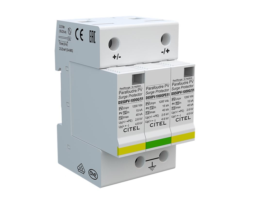 Surge arrester - CITEL - DC T2 - 480341 DS50PVS-1000/G