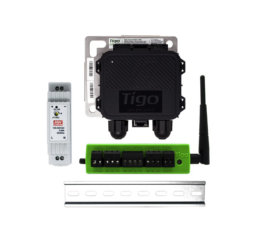 Příslušenství - TIGO - CCA KIT - CCA + TAP + Din Rail PS