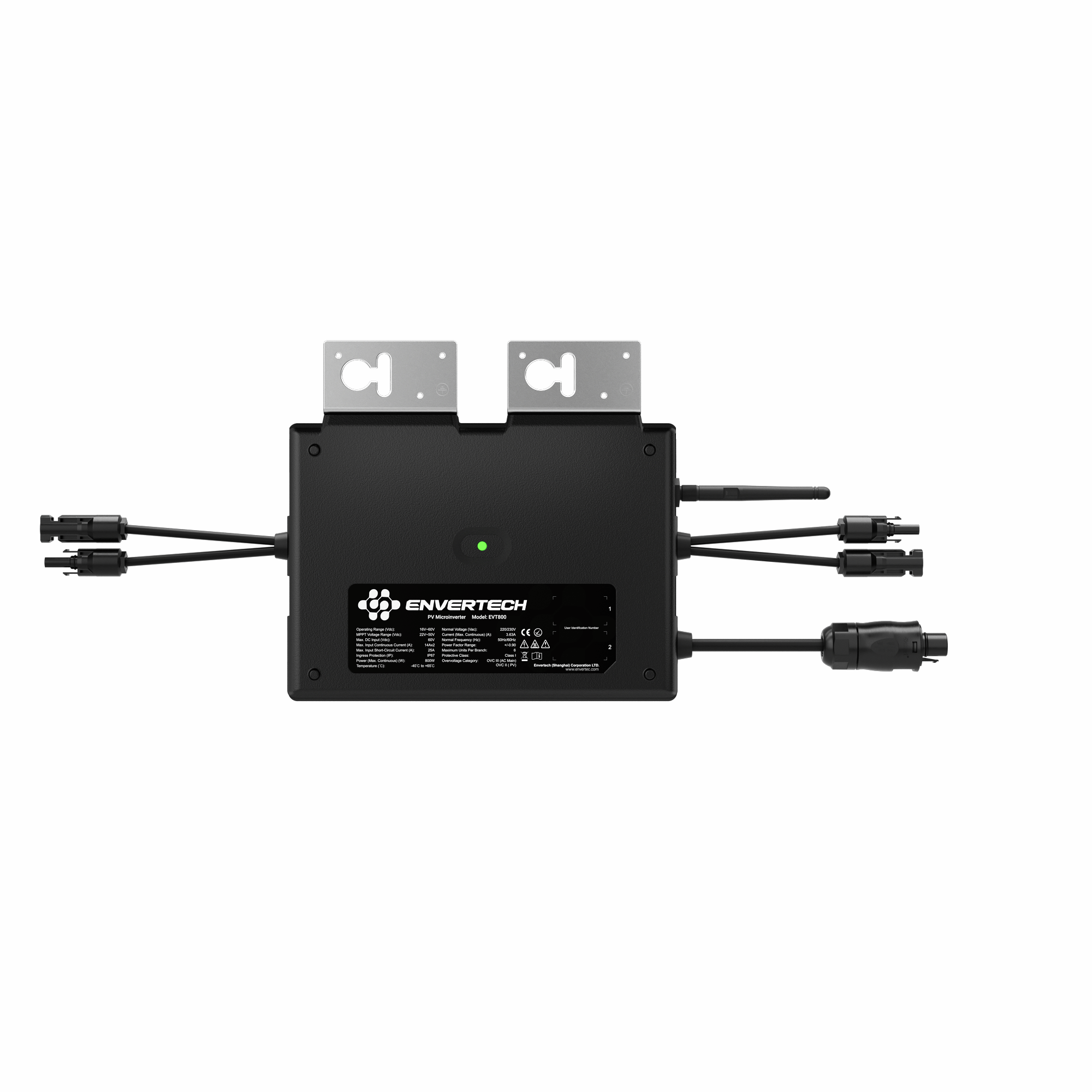 Mikrostřídač - ENVERTECH - EVT800B + 5m kabel with plug