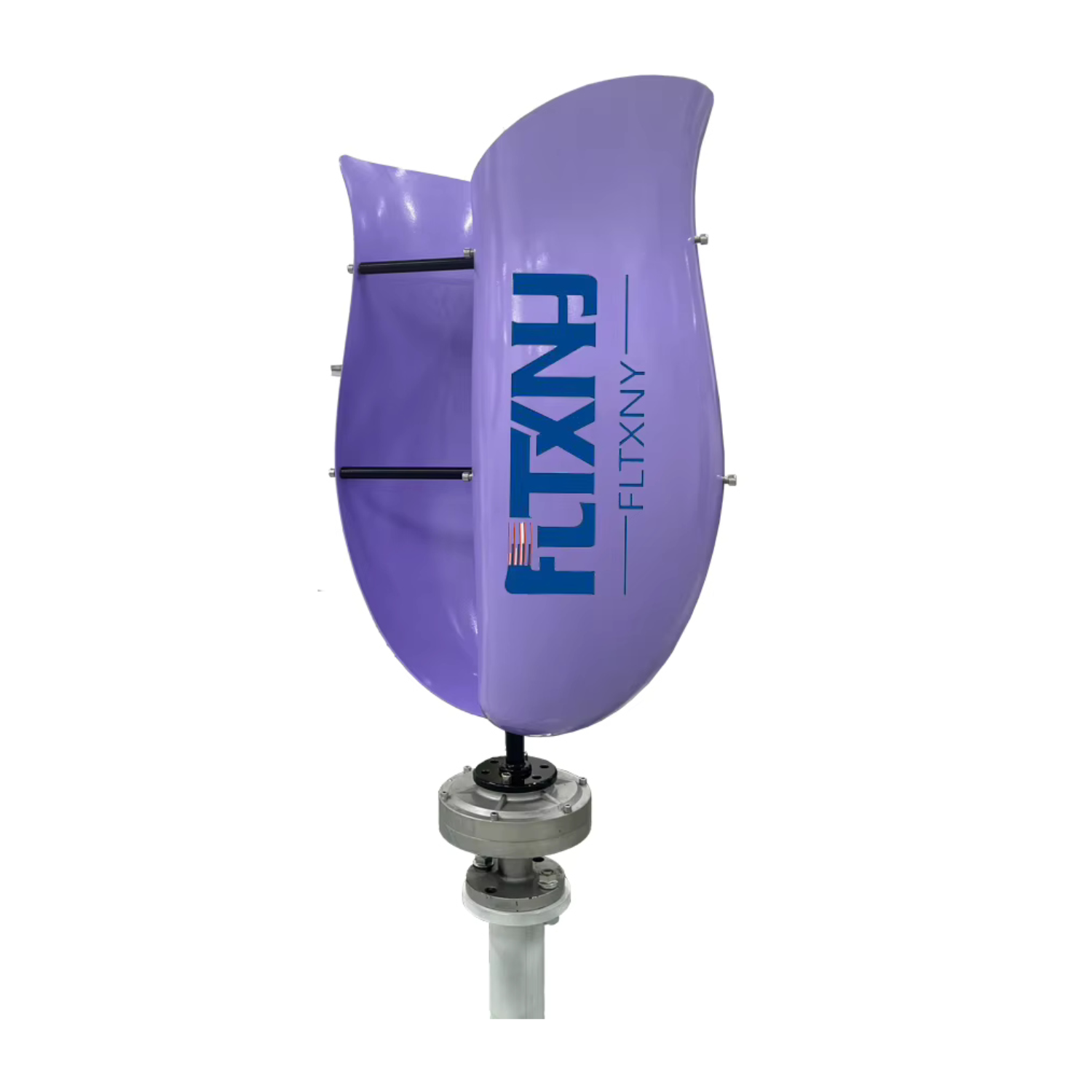 Wind turbine - WUXI FLYT GROUP - 6 kW - vertical-axis - Coreless vertical-axis wind generator - TULIP 6 kW - with hybrid MPPT - 6000W 48V - white - Permanent magnet generator - 3-phase 48V