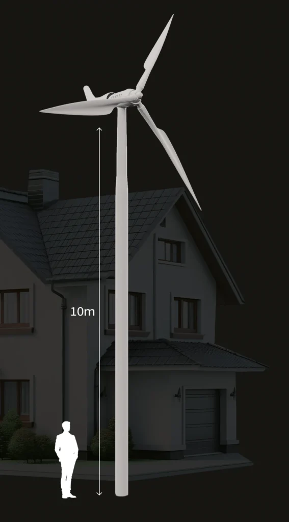 Dospel Dragon 1500+ – vertikálna veterná turbína, farebné prevedenie