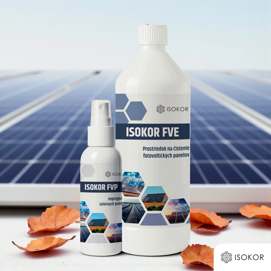 Isokor Solar Set – čistenie a impregnácia pre 6 až 11 panelov