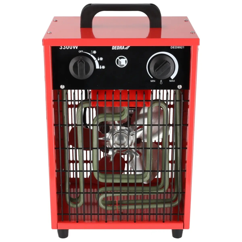 Elektricky ohrievač vzduchu 1650/3300W, termostat, funkcia ventilátora 1