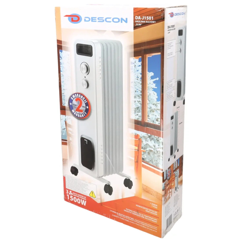 Olejový radiátor 1500W 4