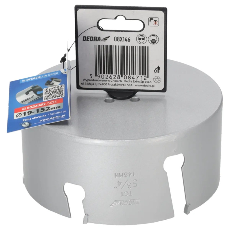 Univerzálny korunkový vrták TCT 146 mm 5/8'' 3