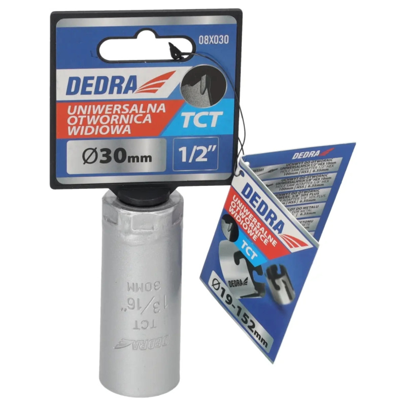 Univerzálny korunkový vrták TCT 30 mm 1/2'' 2