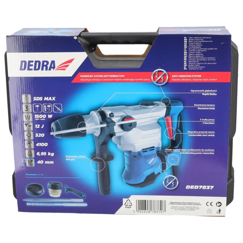 Vŕtacie kladivo SDS Max, 1500W 3