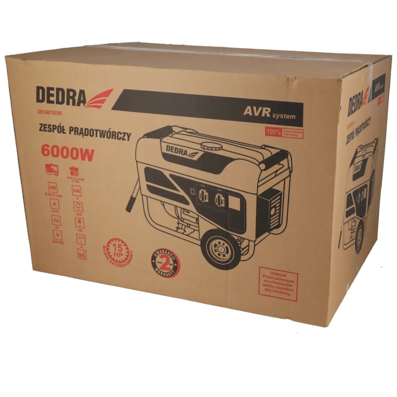 Generátor - elektrocentrála 6000W 2
