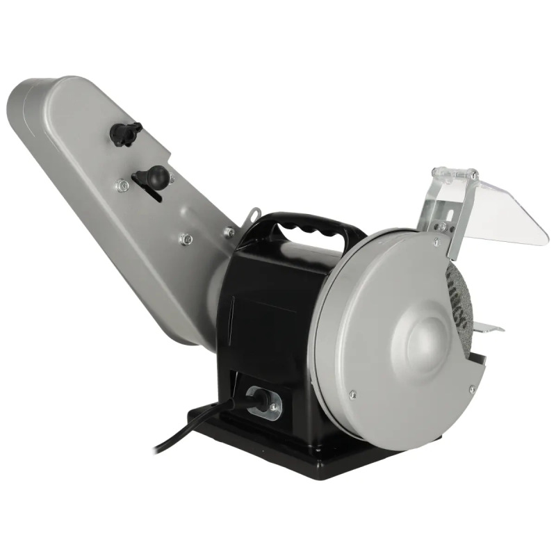 Brúska stolová tanierová a pásová 200W, 150x20x12,7mm, páska 50x686mm, elektromagneticky bezpečnostn 5