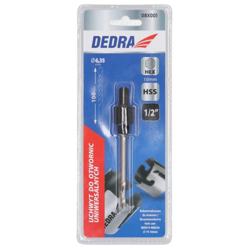 Skľučovadlo na univerzálne korunkové vrtáky 1/2'' HEX 4