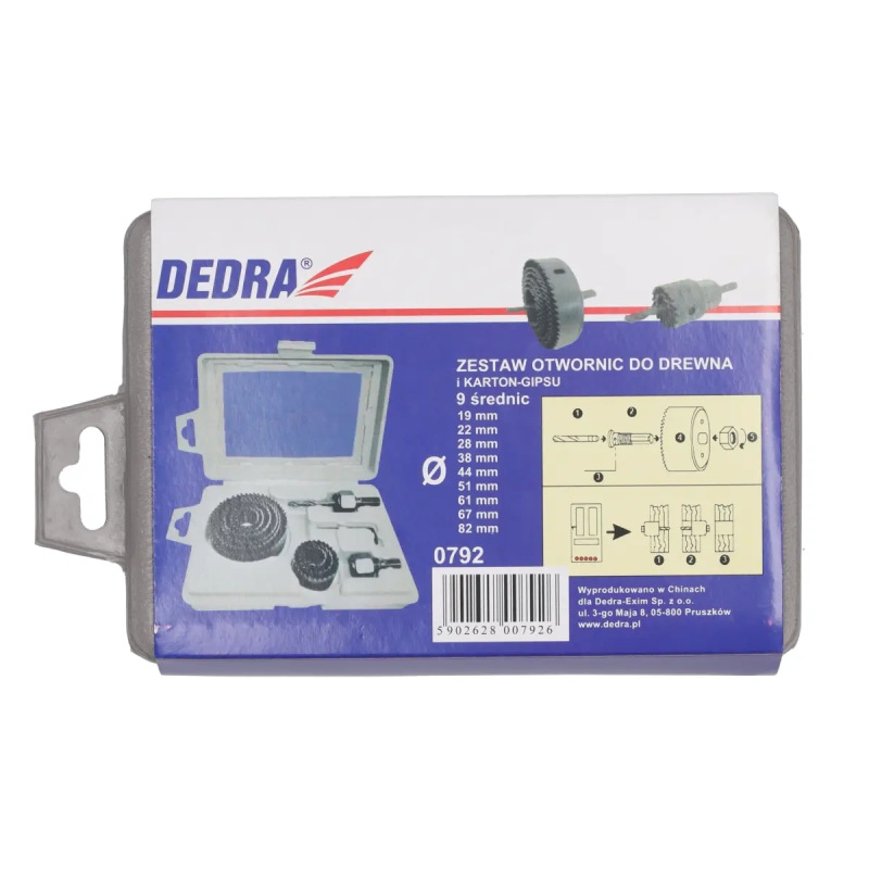 Sada vykružovačov  do dreva 9 ks 19-82mm 4