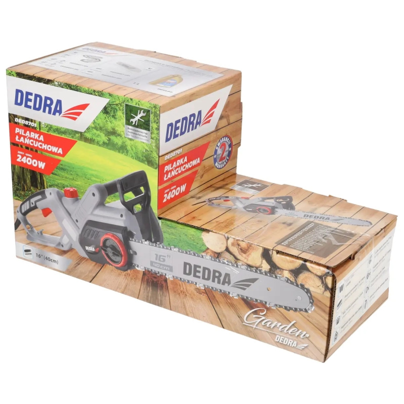 Elektrická reťazová píla 2,2 kW, lišta 40 cm, reťaz 57 ohnivková hrúbka 1,3mm, beznástrojové napínan 7