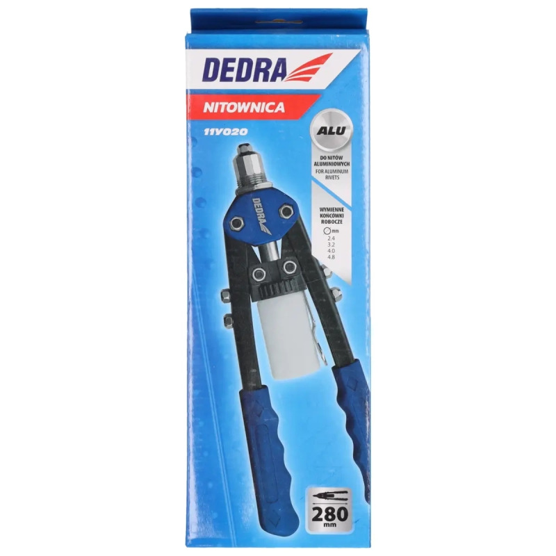 Čelná nitovačka na hliníkové nity,dĺžka 280mm 2