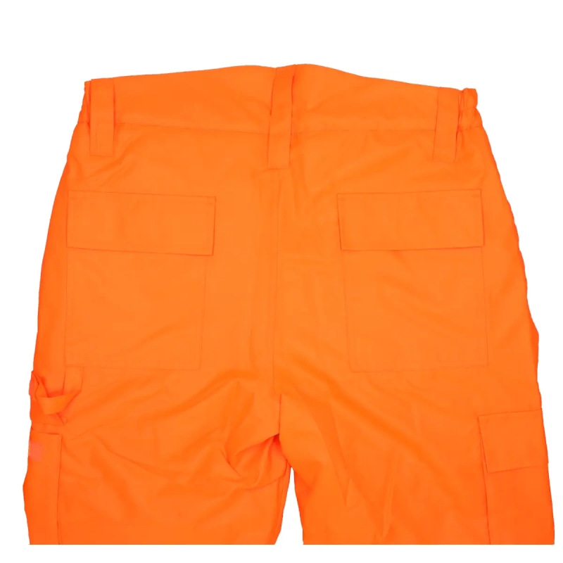 Zateplené reflexné nohavice veľkosť M, oranžové 2