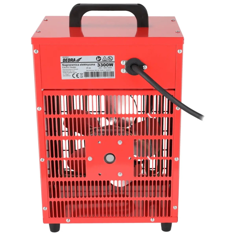 Elektricky ohrievač vzduchu 1650/3300W, termostat, funkcia ventilátora 2