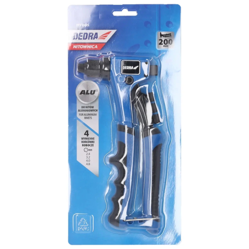 Kompaktná Nitovačka na hliníkové nity, dĺžka 200mm 1