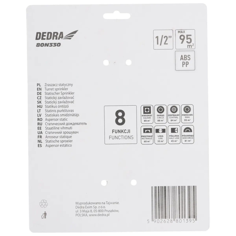 8-funkčný statický zavlažovač 3