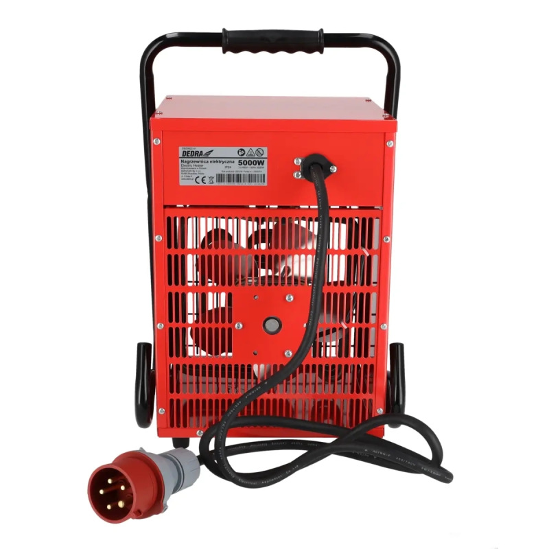 Elektricky ohrievač vzduchu 2500/5000W, 400 V, termostat, funkcia ventilátora 5
