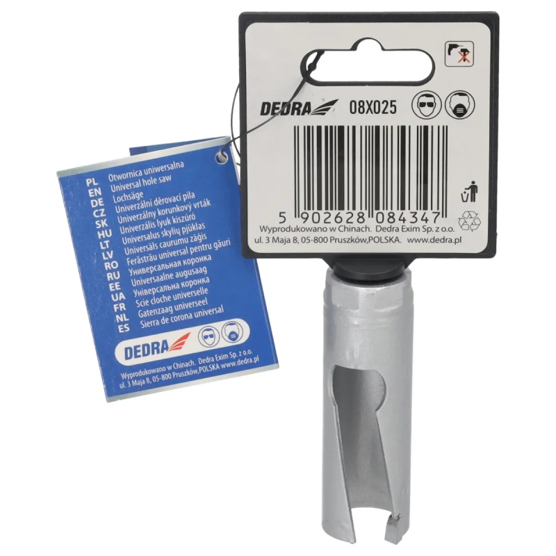 Univerzálny korunkový vrták TCT 25 mm 1/2'' 3