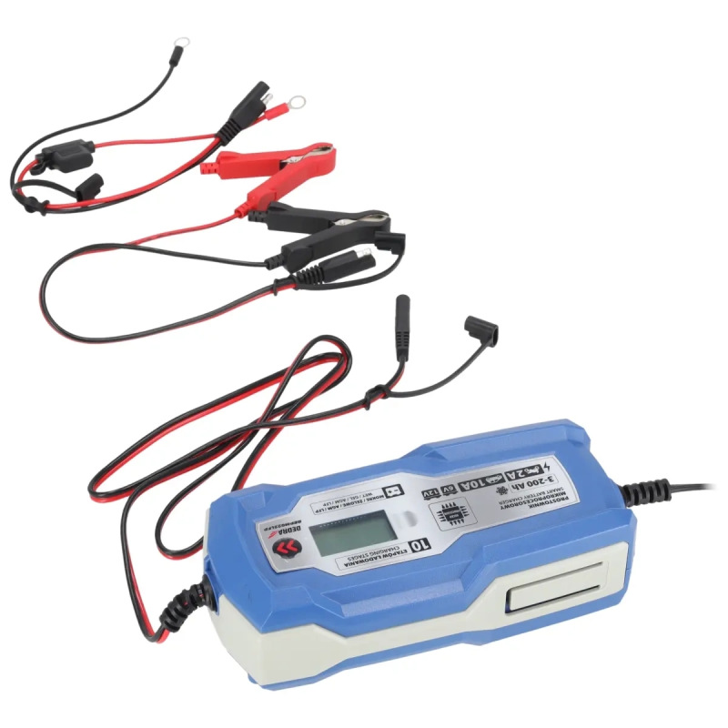 Mikroprocesorový usmerňovač 10A, 6V/12V, 3-200Ah, LCD LFP 5