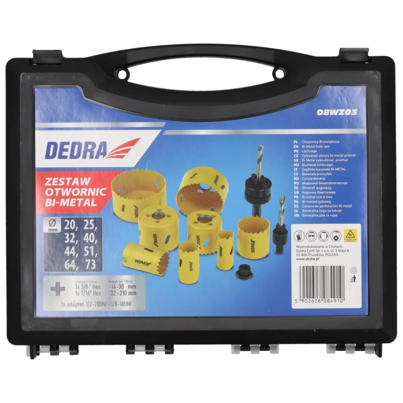 Súprava bimetalových korunových vrtákov 12 ks 2