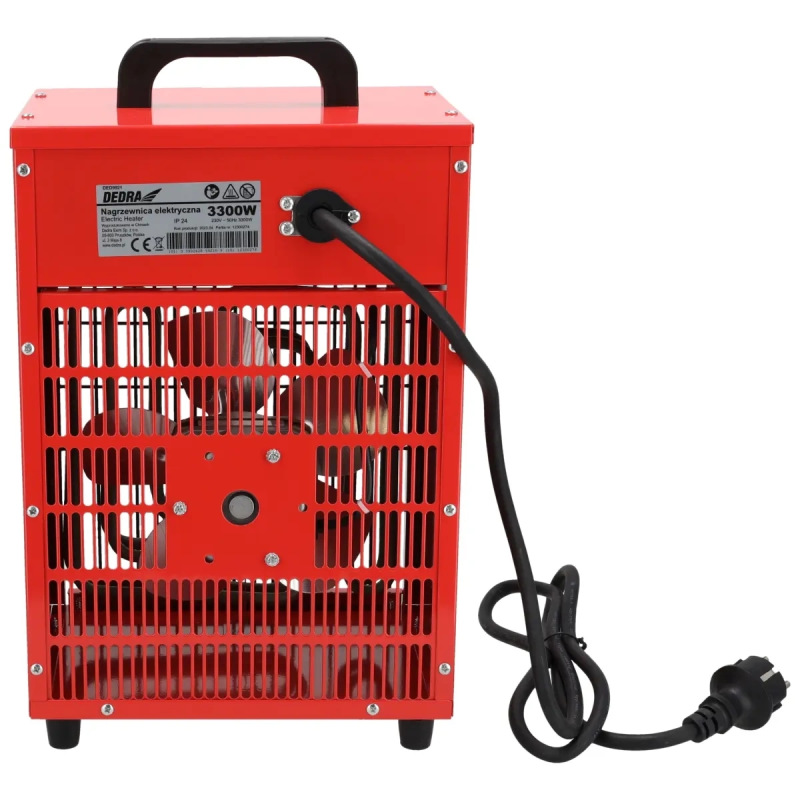 Elektricky ohrievač vzduchu 1650/3300W, termostat, funkcia ventilátora 4