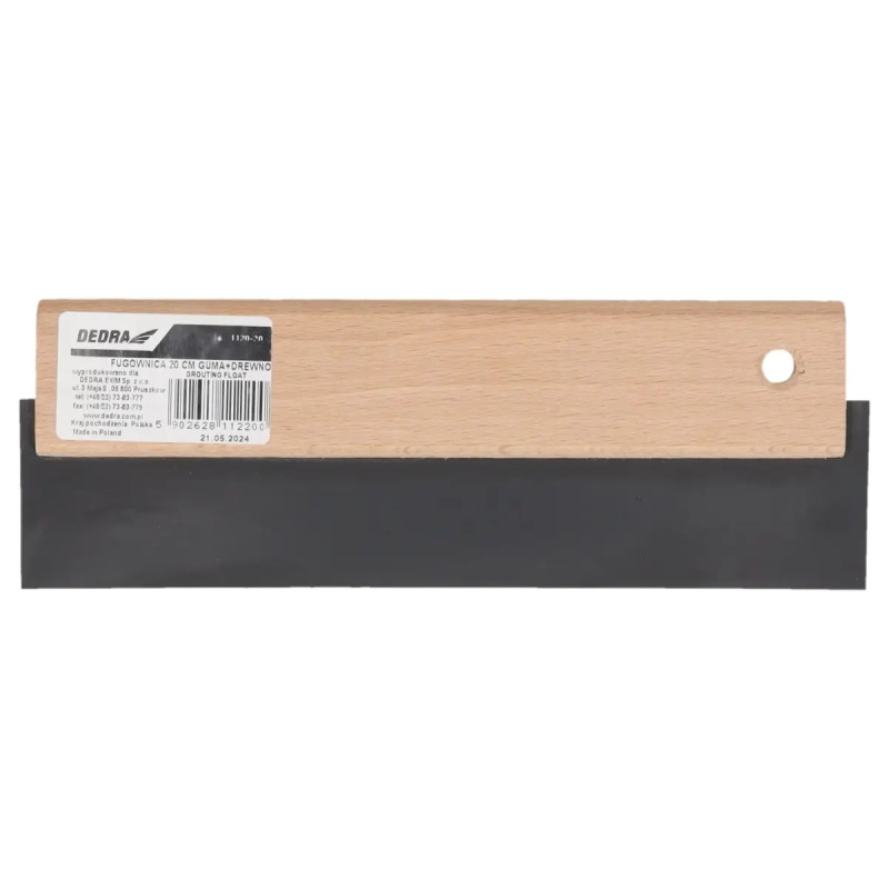 Fugovacia stierka s drevenou rukoväťou šírka 20cm 2