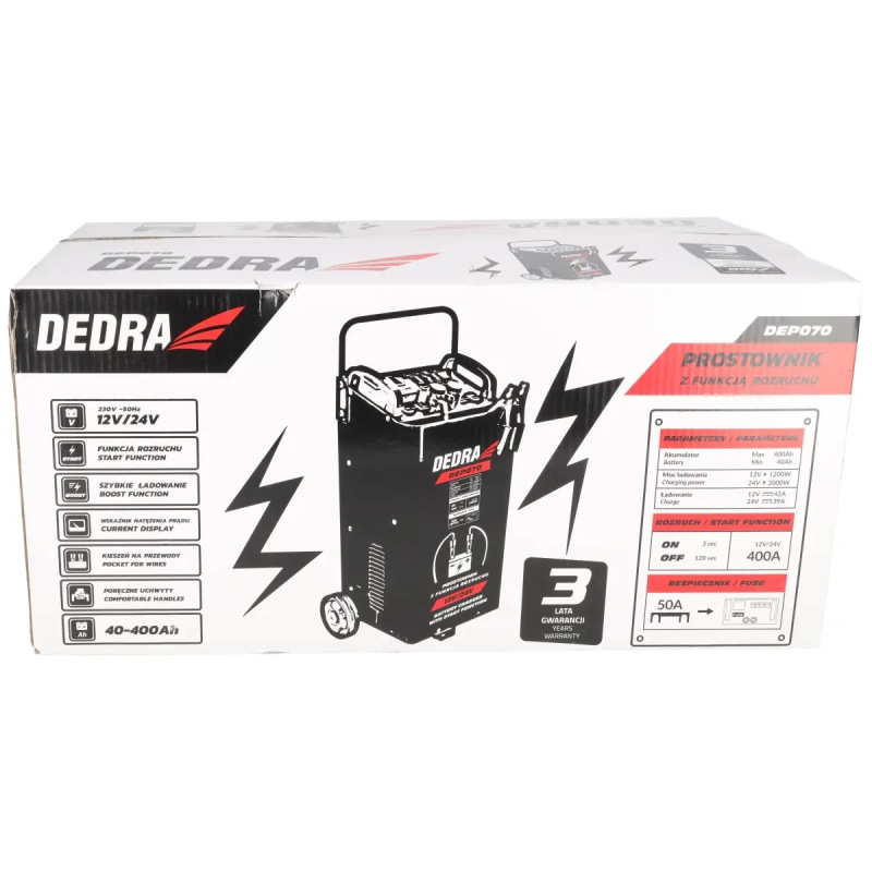 Usmerňovač s rozbehom 12/24V 40-400Ah 6