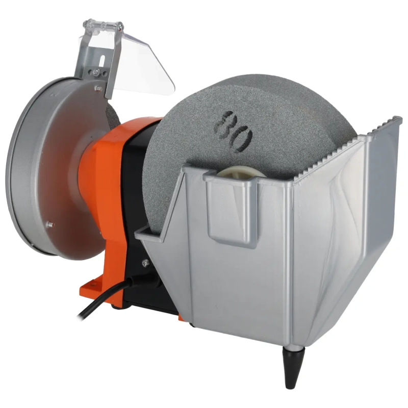 Brúska stolová dvojkotúčová 250W, 150x20x12,7mm, na mokré a suché použitie, elektromagneticky bezpeč 11