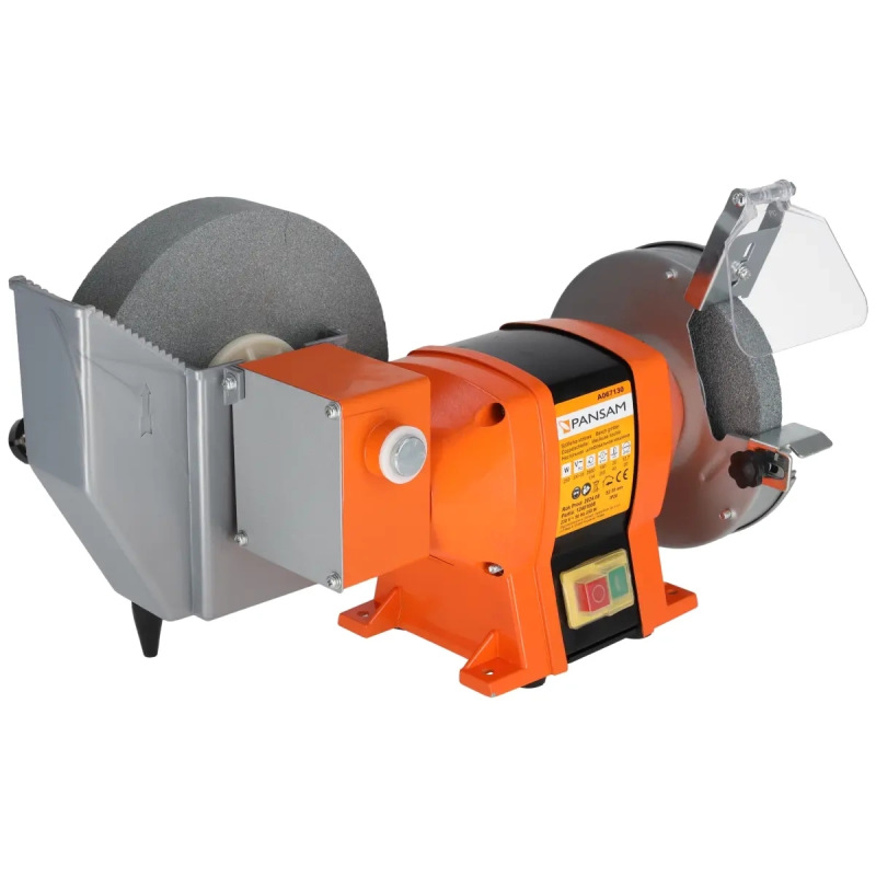 Brúska stolová dvojkotúčová 250W, 150x20x12,7mm, na mokré a suché použitie, elektromagneticky bezpeč 6