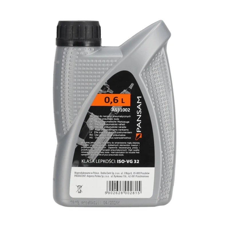 Olej pre pneumatické náradie PREMIUM 15, 0,6L 1