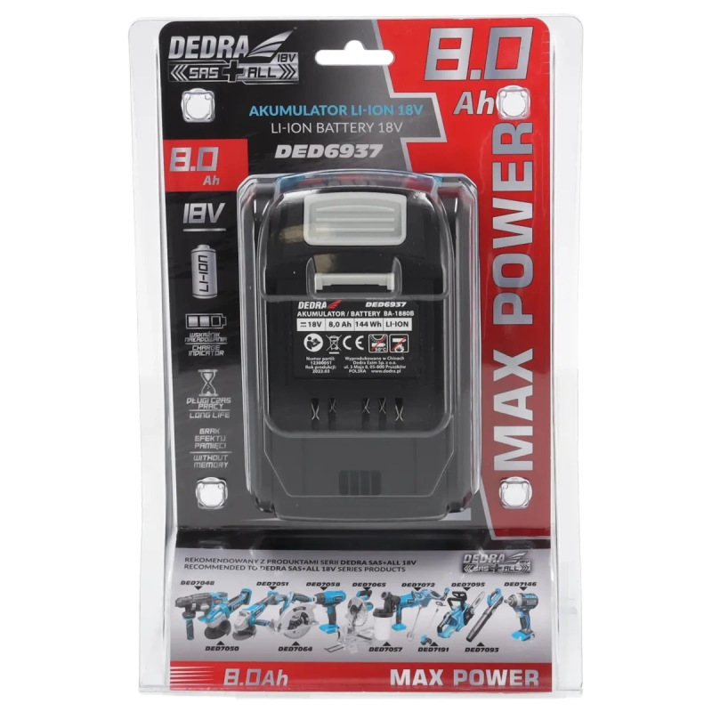 AKUMULÁTOR LITHIUM-ION 8.0 Ah 6