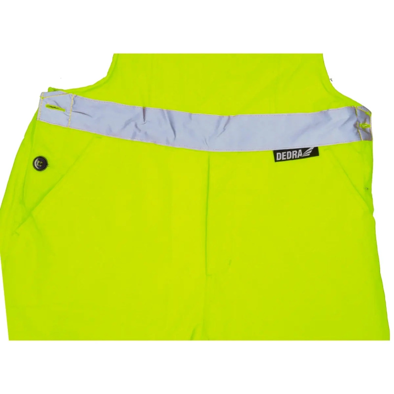 Zateplené reflexné montérky, veľkosť M,žlté 4