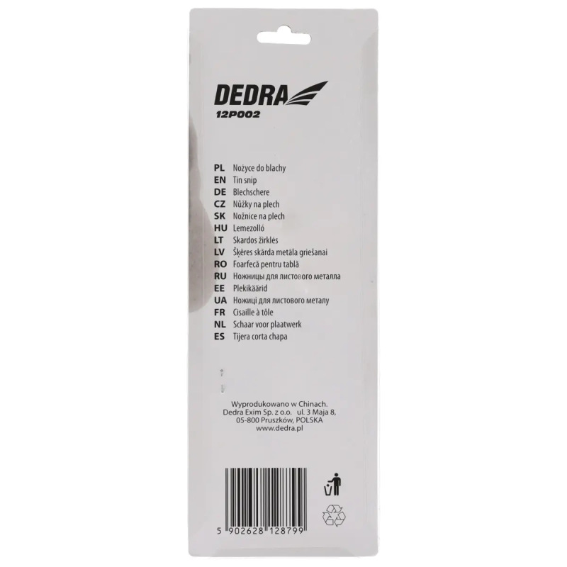 Nožnice na plech ľavé CRV, 250mm 3