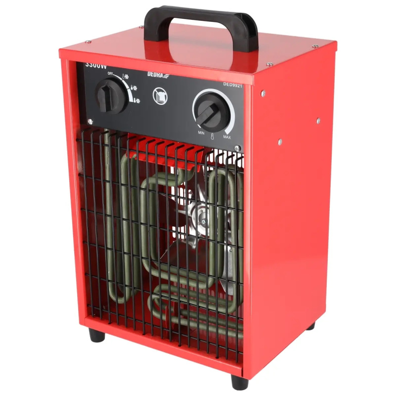 Elektricky ohrievač vzduchu 1650/3300W, termostat, funkcia ventilátora 3