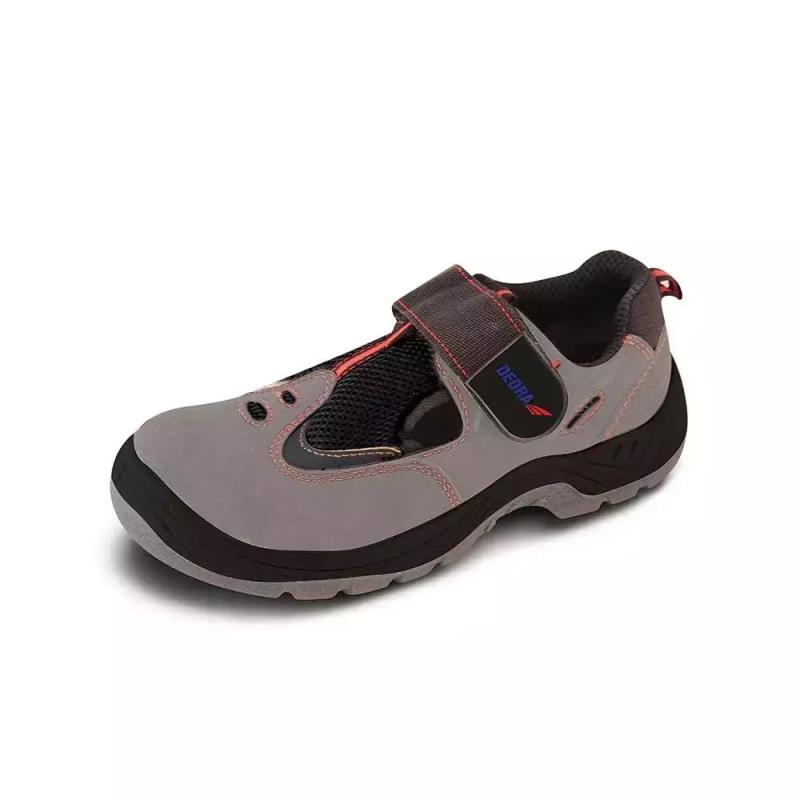 Bezpečnostné sandále D2, PU nubuk, veľkosť: 39, kat. S1 SRC