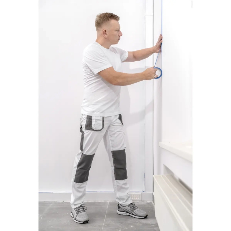 Nohavice ochranné veľkosť XXL/58, biela, gramáž 190g/m2 6