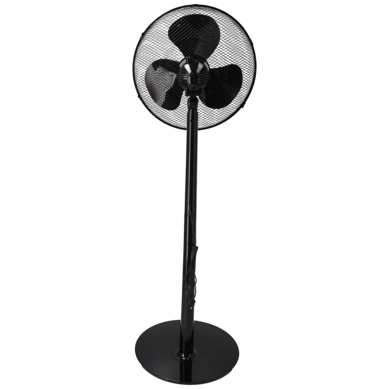 Stojanový ventilátor 16", čierny 40W 1