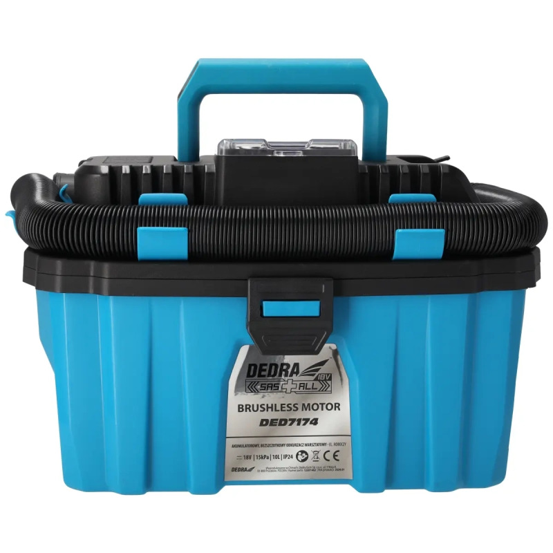 Bezuhlíkový akumulátorový priemyselný vysávač 18V 10L 1