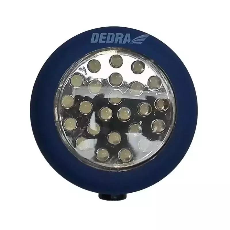 LED svietidlo, 24 LED, okrúhla, magnet a háčik, min. obj. 12 ks