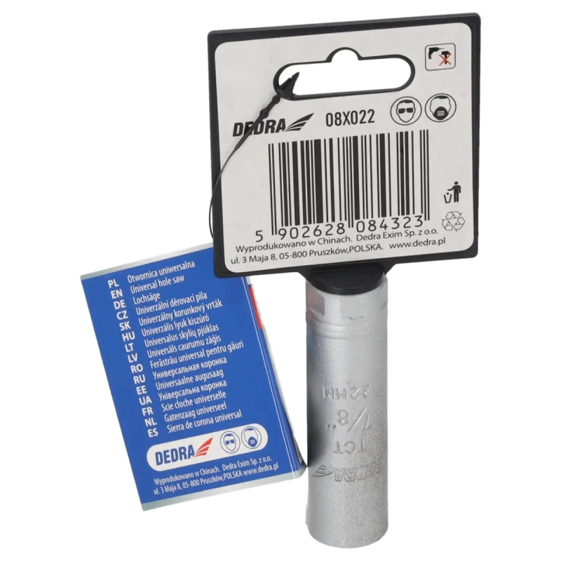 Univerzálny korunkový vrták TCT 22 mm 1/2'' 3