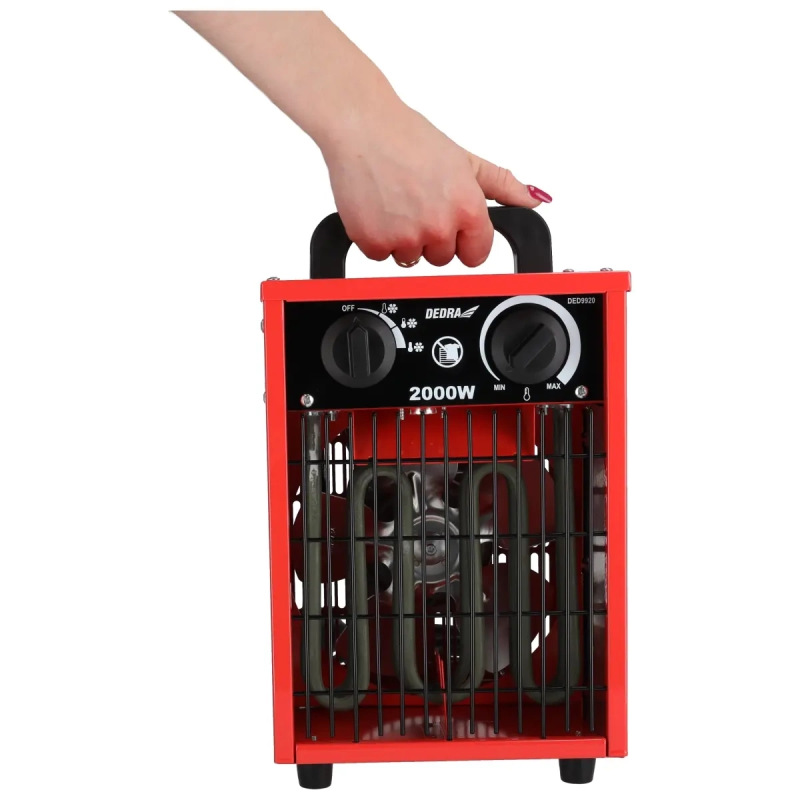 Ohrievač elektricky vzduchu 650/1300/2000W, termostat 7