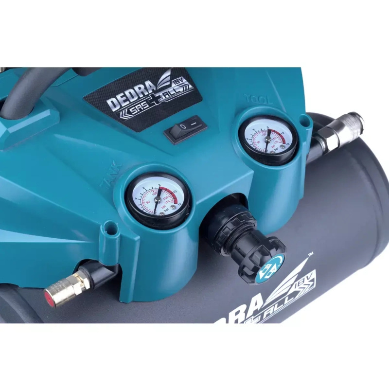 Akumulátorový kompresor 6 litrov 2x18V 3