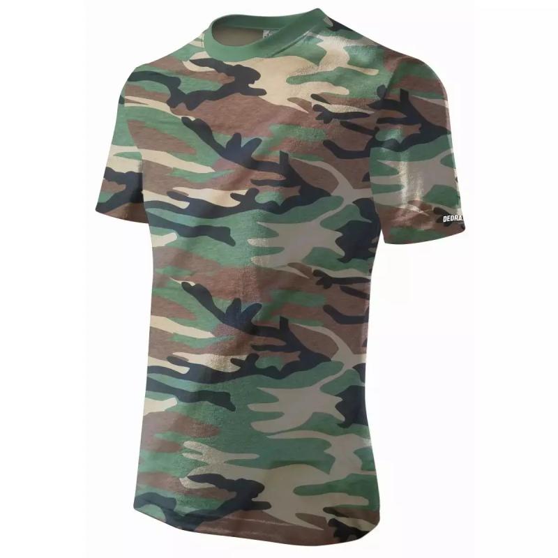 Pánske tričko XL, camo, 100% bavlna