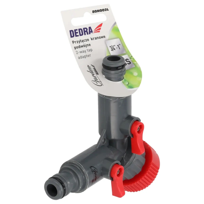 Kohútiková prípojka dvojitá 1/2"-3/4", voľná 3